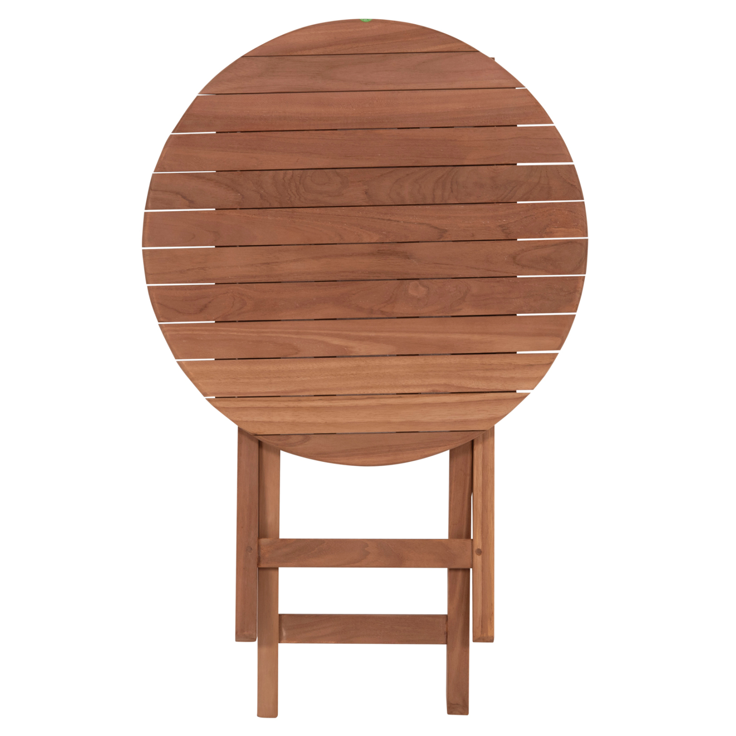 ΤΡΑΠΕΖΙ ΣΚΗΝΟΘΕΤΗ ΣΤΡΟΓΓΥΛΟ HEIDEL HM18120 ΞΥΛΟ TEAK–ΦΥΣΙΚΟ Φ60×75Υεκ.