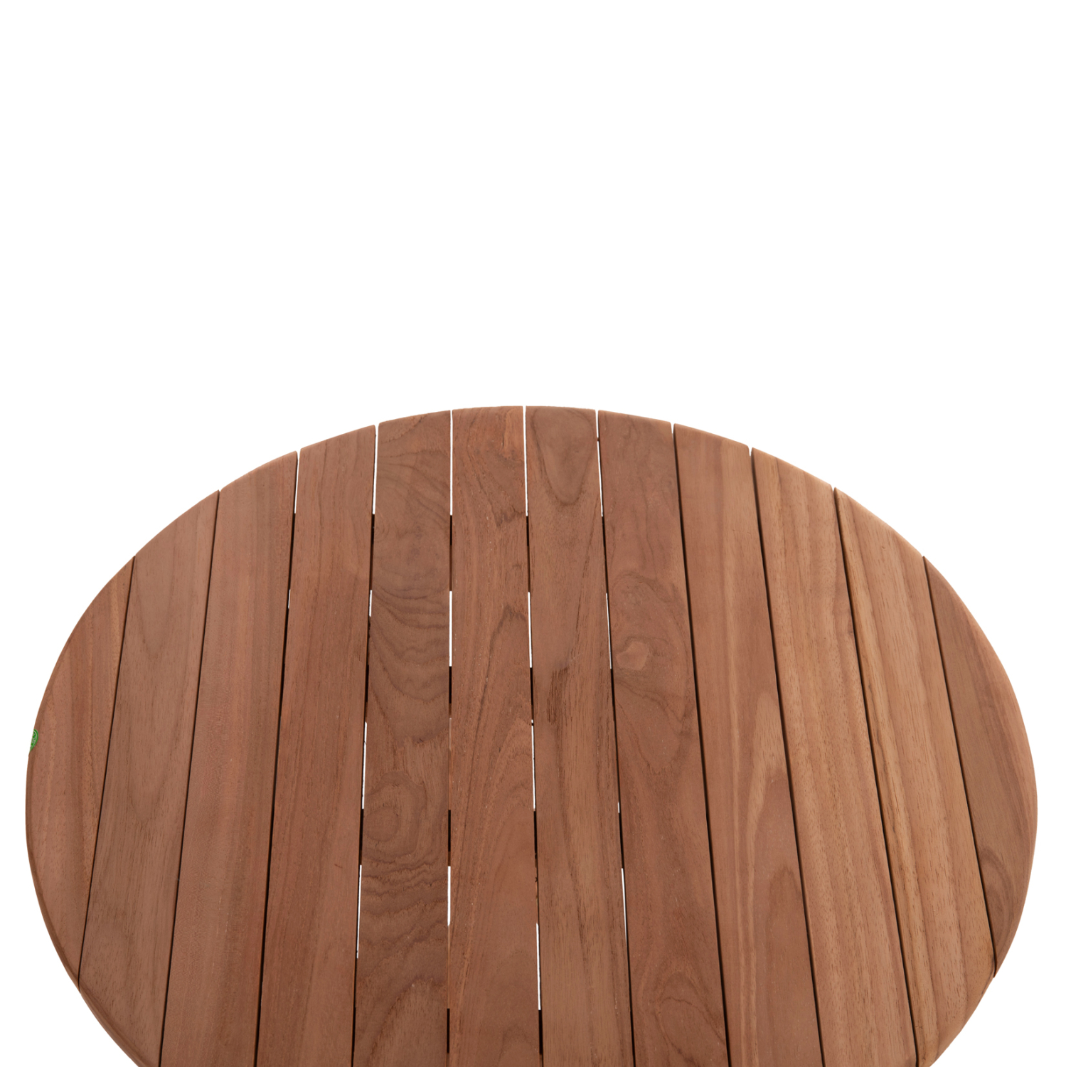 ΤΡΑΠΕΖΙ ΣΚΗΝΟΘΕΤΗ ΣΤΡΟΓΓΥΛΟ HEIDEL HM18120 ΞΥΛΟ TEAK–ΦΥΣΙΚΟ Φ60×75Υεκ.