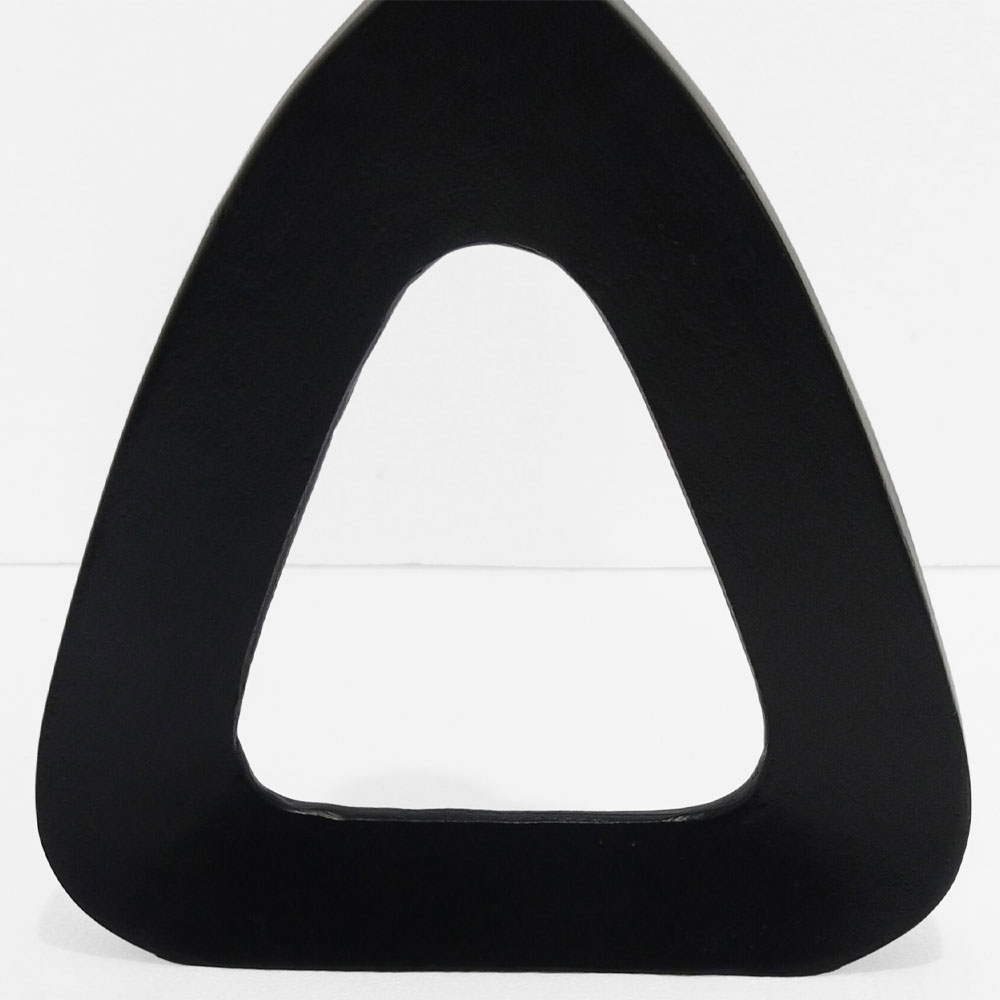 ABSTRACT TRIANGLE ΒΑΖΟ 33x5x38 ΑΛΟΥΜΙΝΙΟ ΜΑΥΡΟ