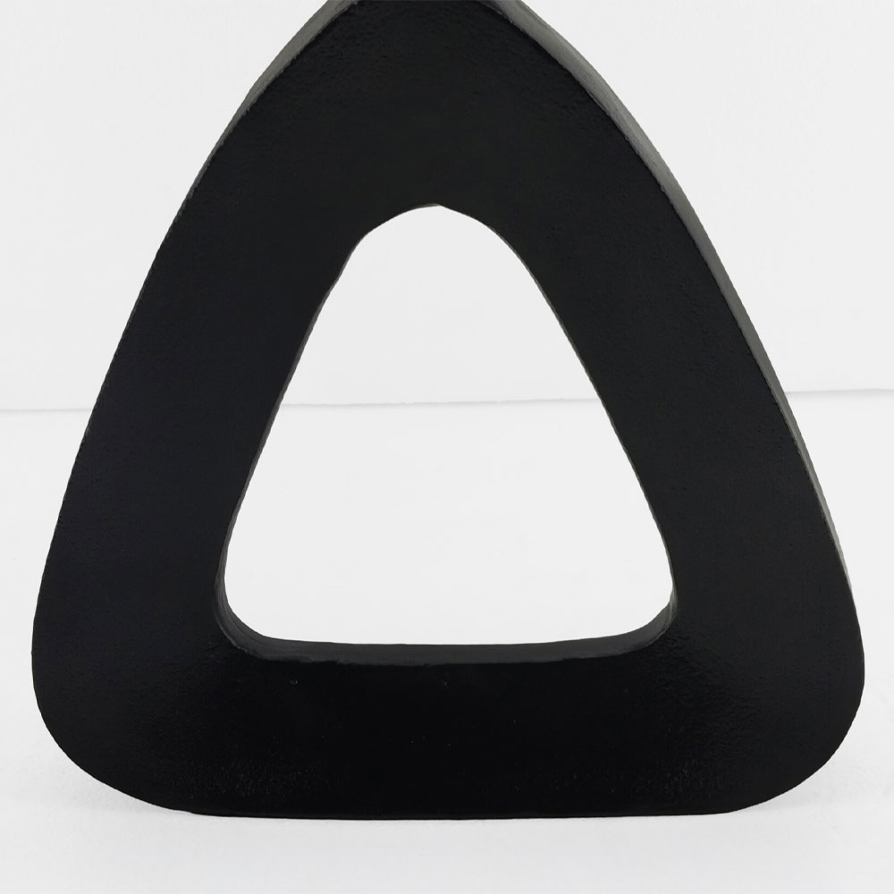 ABSTRACT TRIANGLE ΒΑΖΟ 27x5x32 ΑΛΟΥΜΙΝΙΟ ΜΑΥΡΟ
