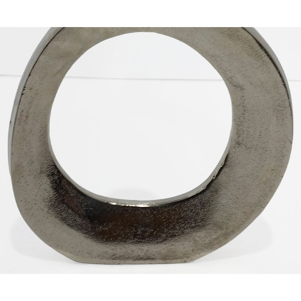 ABSTRACT CIRCLE ΒΑΖΟ 26x4x31 ΑΛΟΥΜΙΝΙΟ SILVER NICKEL