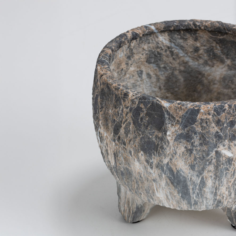 ROCKY ΚΑΣΠΩ 20x20x18 ΚΕΡΑΜΙΚΟ ΑΝΘΡΑΚΙ ΜΠΕΖ