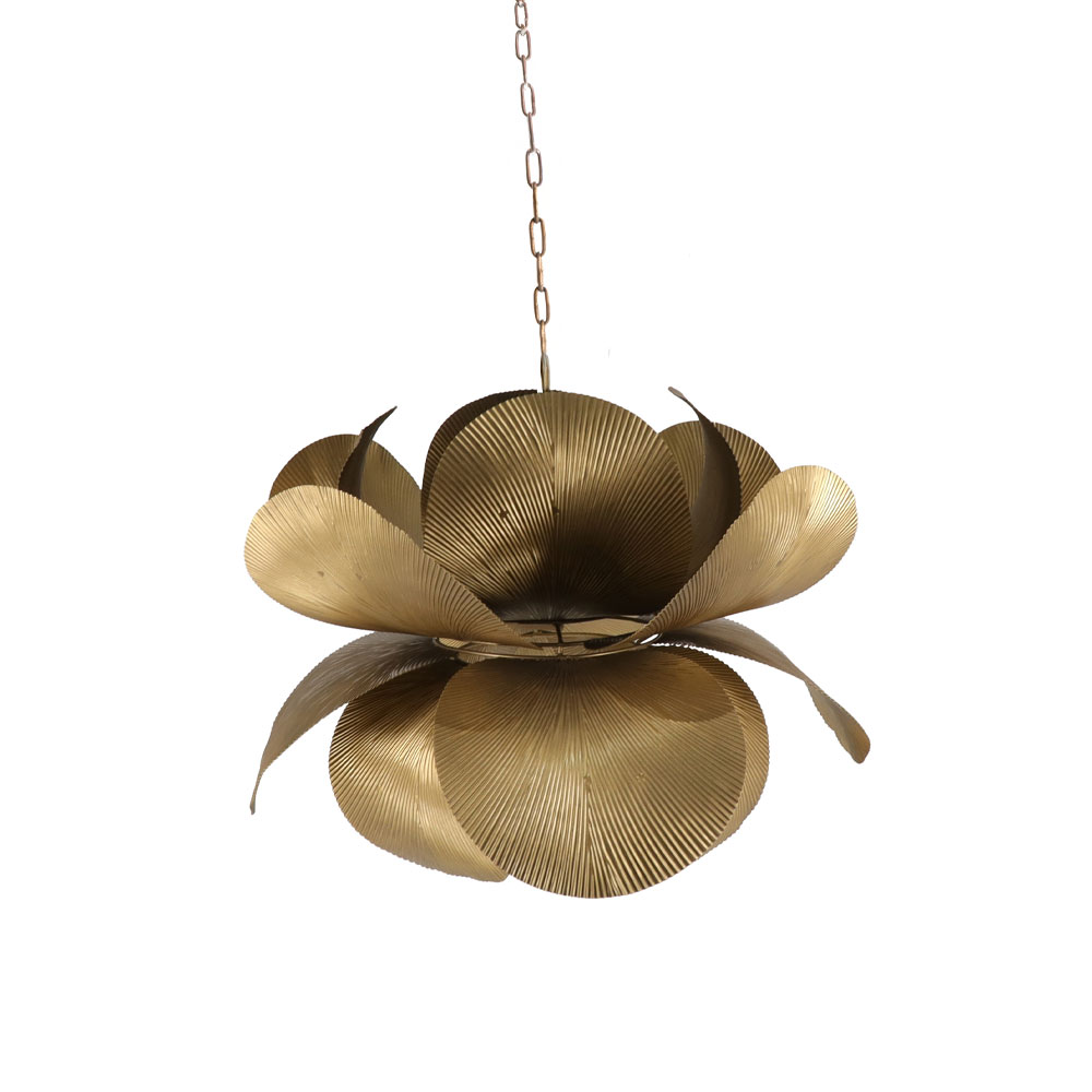 BLOSSOM ΦΩΤΙΣΤΙΚΟ ΚΡΕΜΑΣΤΟ 56.5×56.5×43 ΜΕΤΑΛΛΟ BROWN GOLD