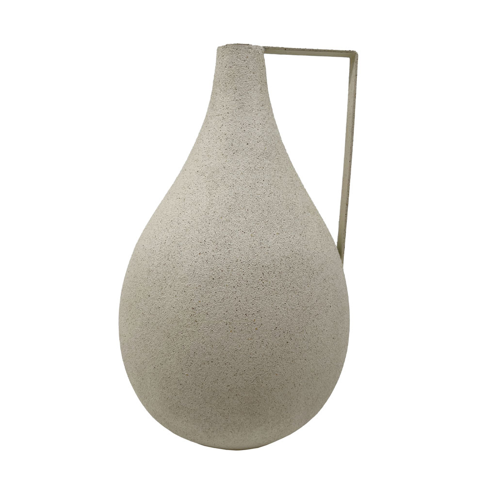 ANFORA ΒΑΖΟ 16.5×16.5x27cm POLYRESIN ΜΠΕΖ