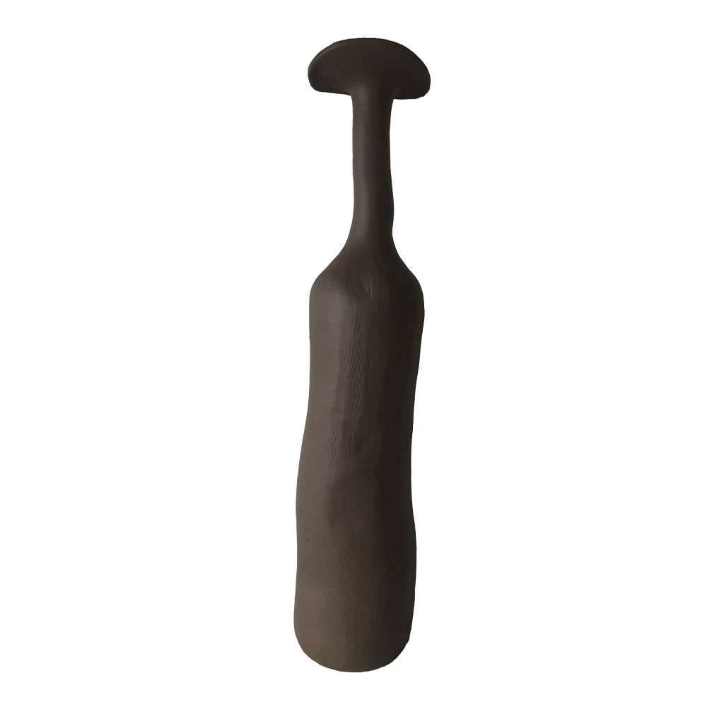 MELD III ΒΑΖΟ 10.5×10.5×47.5cm POLYRESIN ΚΑΦΕ ΣΚΟΥΡΟ