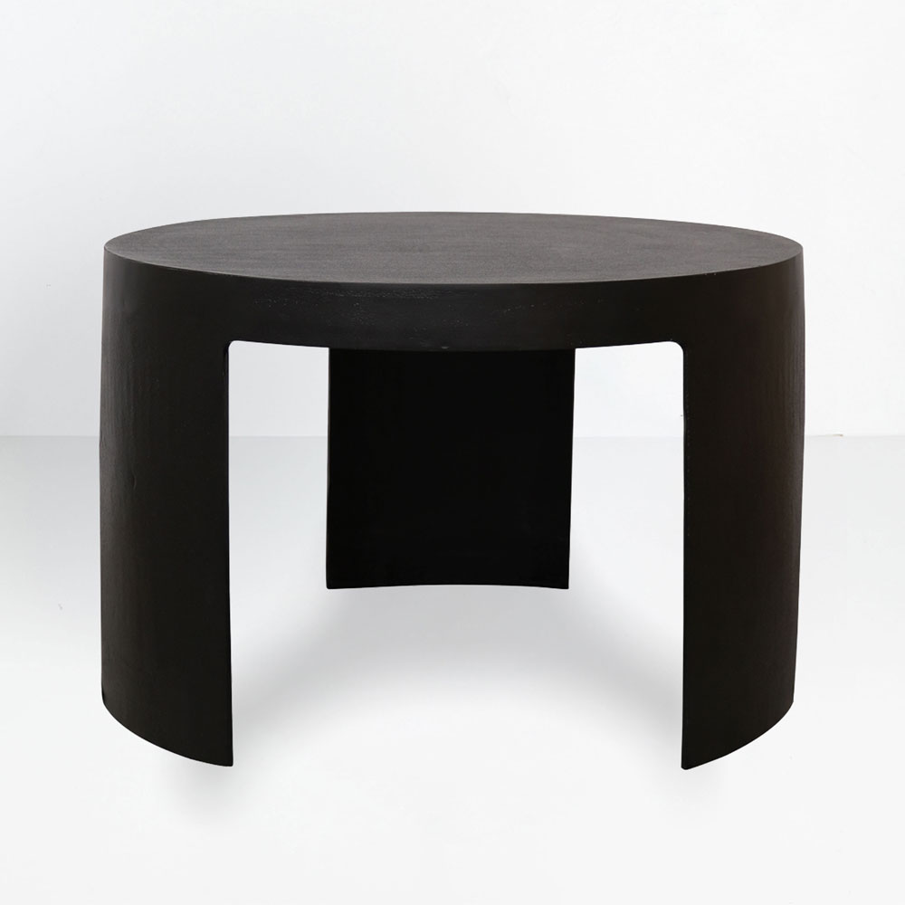 VOLCANO COFFEE TABLE ΜΑΥΡΟ 65x65x42cm