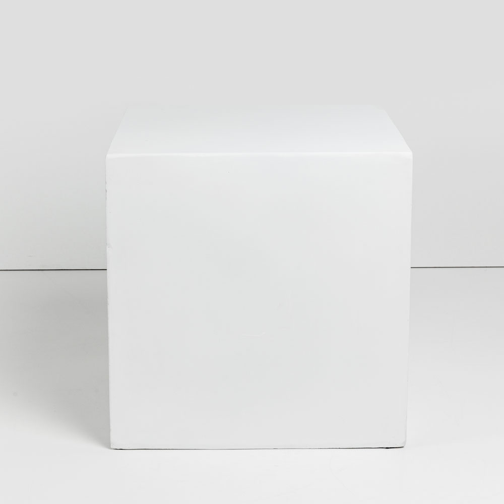 LITHOS SQUARE SIDE TABLE ΛΕΥΚΟ 55.5×55.5x57cm