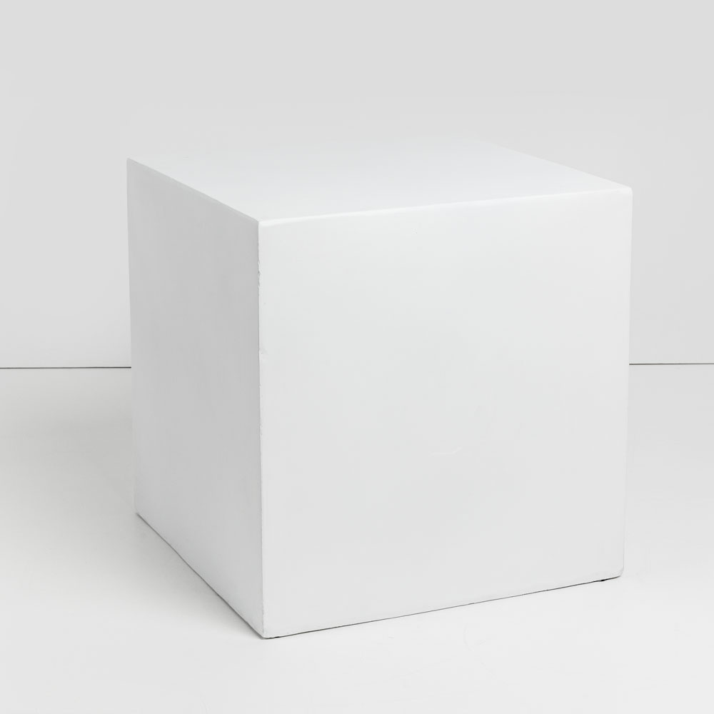 LITHOS SQUARE SIDE TABLE ΛΕΥΚΟ 55.5×55.5x57cm