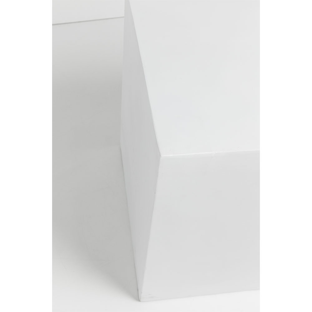 LITHOS SQUARE SIDE TABLE ΛΕΥΚΟ 55.5×55.5x57cm