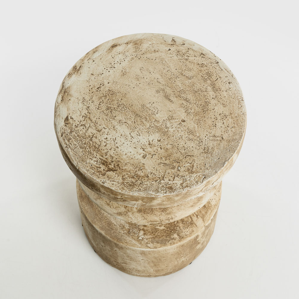 SANDY SIDE TABLE ΚΑΦΕ ΑΝΟΙΧΤΟ 38.5×38.5x51cm
