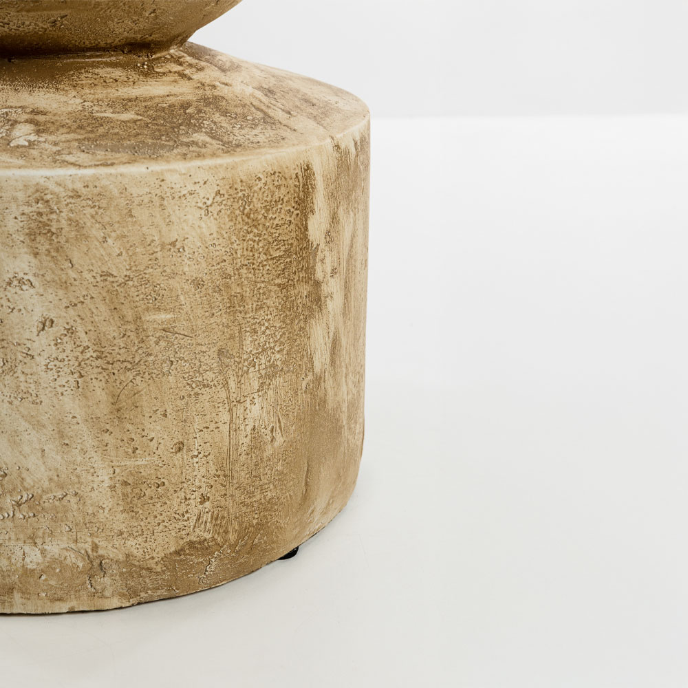 SANDY SIDE TABLE ΚΑΦΕ ΑΝΟΙΧΤΟ 38.5×38.5x51cm