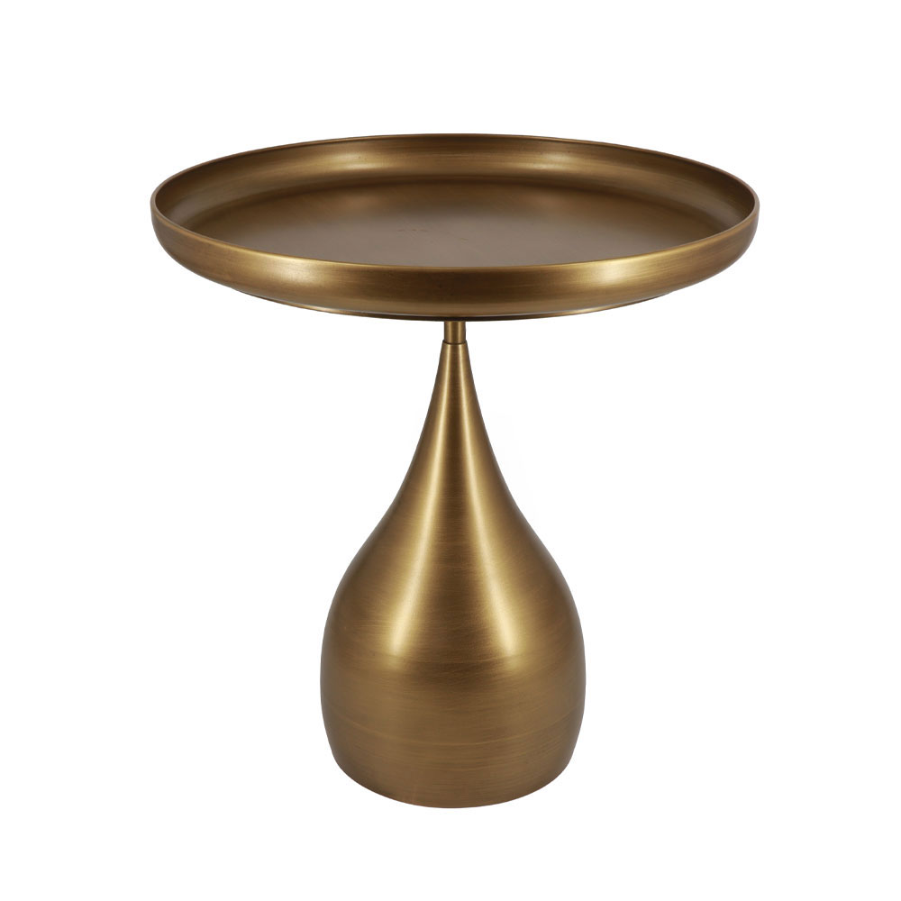 SEAL SIDE TABLE BROWN GOLD 51x51x53.5