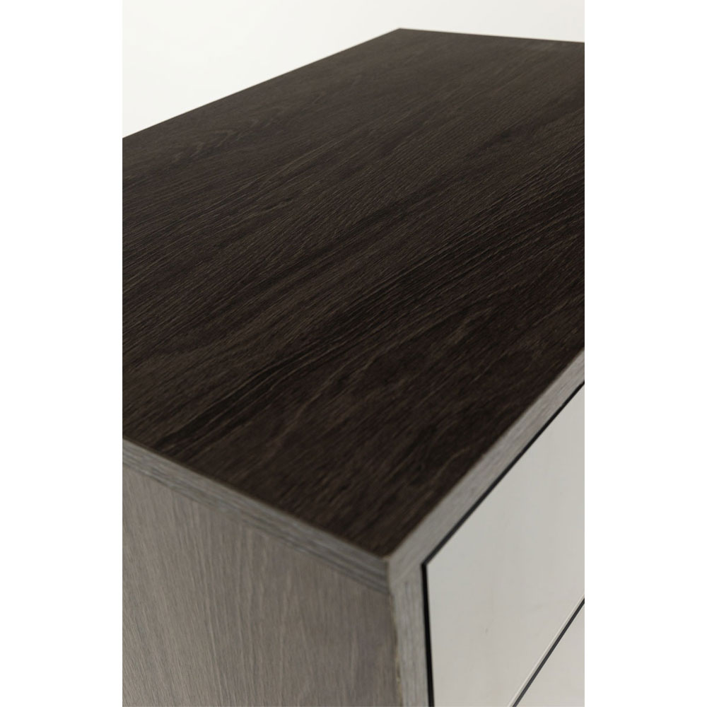 SPECCHIO ΚΟΜΟΔΙΝΟ 2ΣΥΡΤΑΡΙΑ ΜΑΥΡΟ OAK ΚΑΘΡΕΠΤΗΣ 58x39x55