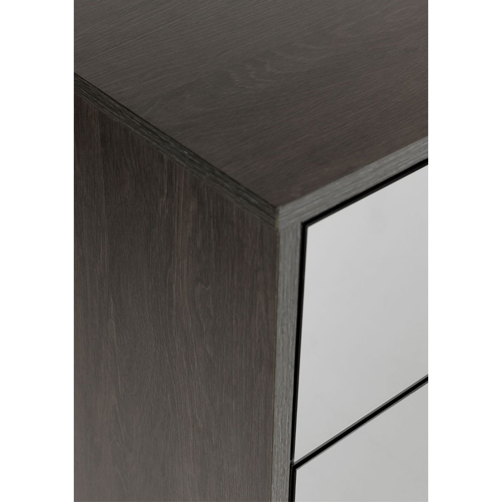 SPECCHIO ΣΥΡΤΑΡΙΕΡΑ 6ΣΥΡΤΑΡΙΑ ΜΑΥΡΟ OAK ΚΑΘΡΕΠΤΗΣ 120x39x80