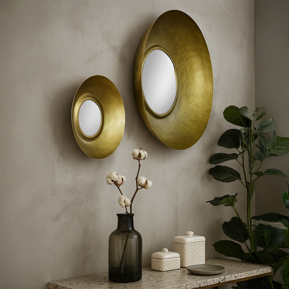 OJO ΚΑΘΡΕΠΤΗΣ BRASS ANTIQUE 49x8x49cm
