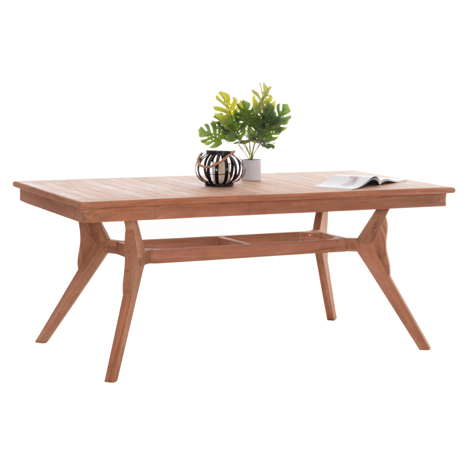 ΤΡΑΠΕΖΙ ΤΡΑΠΕΖΑΡΙΑΣ WONDER HM18116 ΞΥΛΟ TEAK–ΦΥΣΙΚΟ 180x91x75Υεκ.
