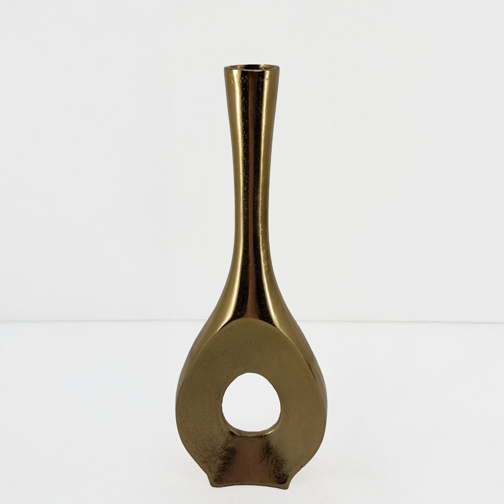 ADEL ΒΑΖΟ 17x5x46cm ΑΛΟΥΜΙΝΙΟ ΧΡΥΣΟ