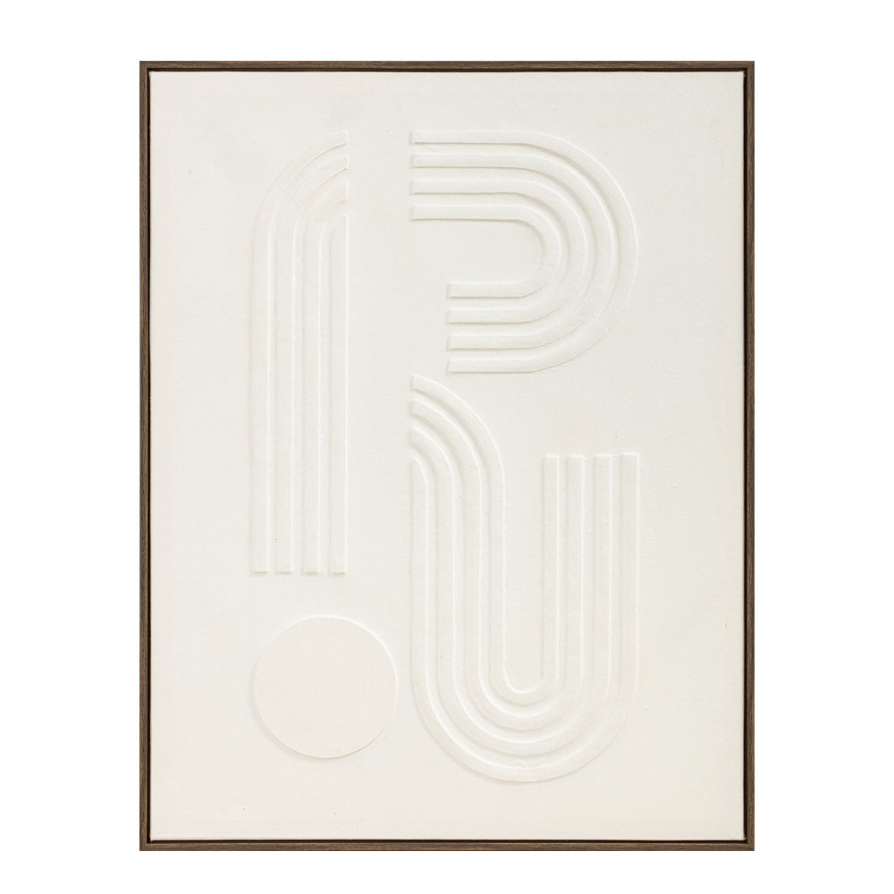 CURVA 2 ΠΙΝΑΚΑΣ ΔΙΑΚΟΣΜΗΤΙΚΟΣ ΜΕ ΚΟΡΝΙΖΑ 70x90x3.8cm ΚΑΜΒΑΣ BEIGE BEIGE ΞΥΛΟ ΦΥΣΙΚΟ