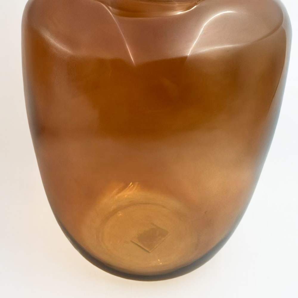 VIDRIO ΒΑΖΟ 25x25x38cm ΓΥΑΛΙ CARAMEL