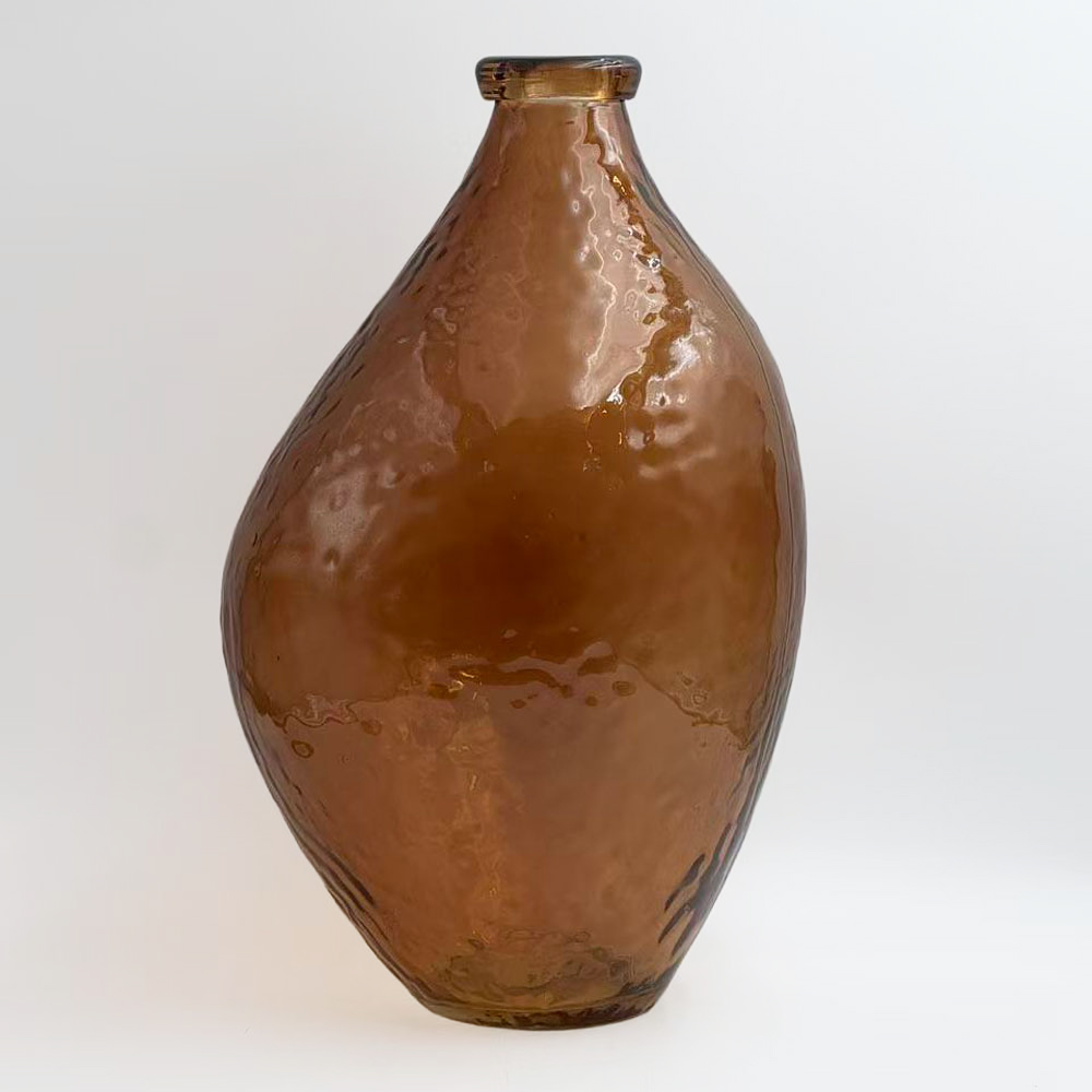 SPICE ΒΑΖΟ 22x22x35.5cm ΓΥΑΛΙ CARAMEL