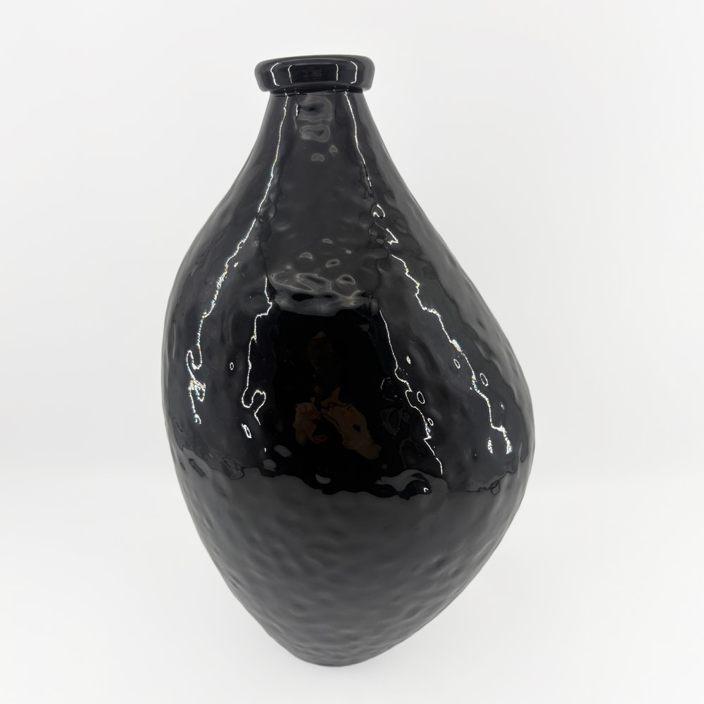 SPICE ΒΑΖΟ 22x22x35.5cm ΓΥΑΛΙ ΜΑΥΡΟ
