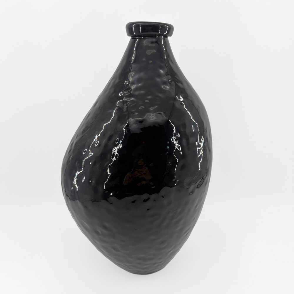 SPICE ΒΑΖΟ 22x22x35.5cm ΓΥΑΛΙ ΜΑΥΡΟ