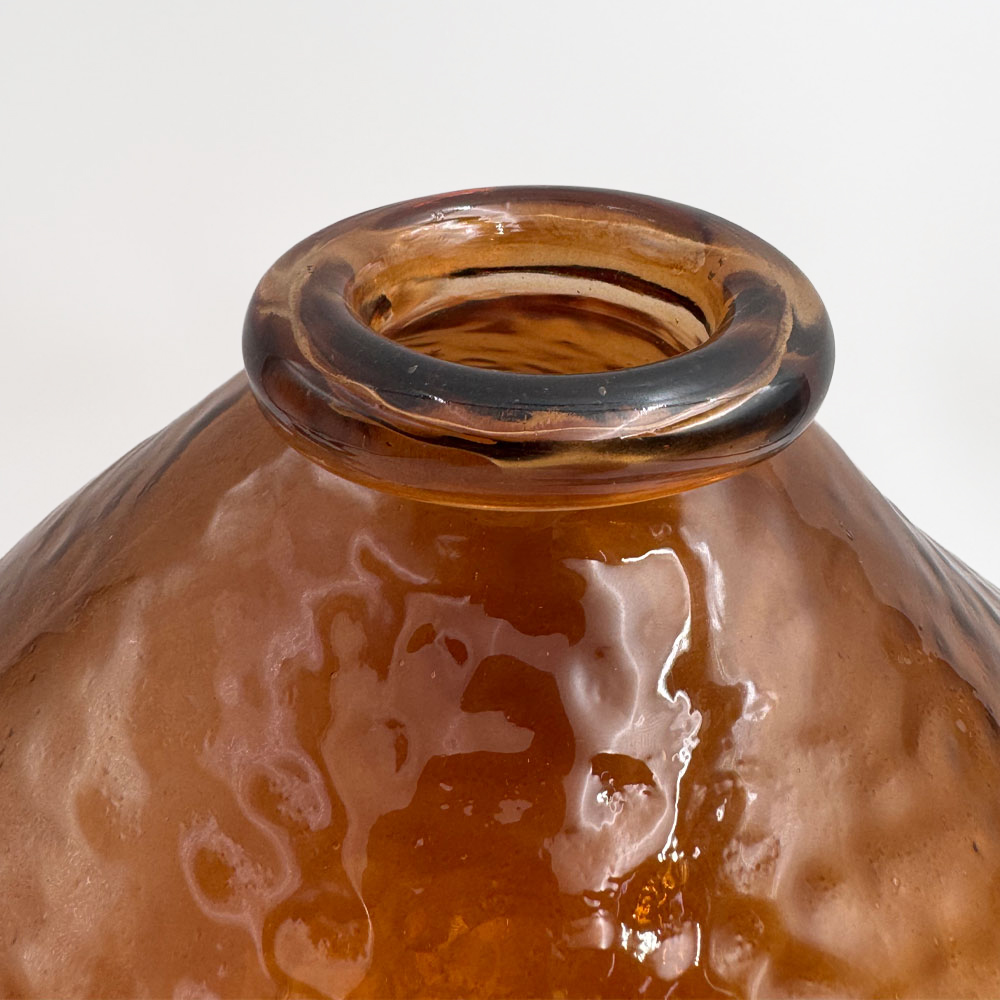 BOCAL ΒΑΖΟ 25x25x25cm ΓΥΑΛΙ CARAMEL