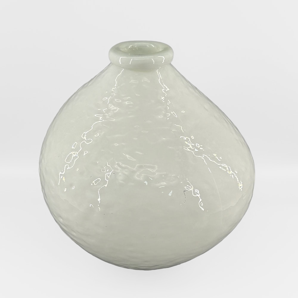 BOCAL ΒΑΖΟ 25x25x25cm ΓΥΑΛΙ ΑΣΠΡΟ
