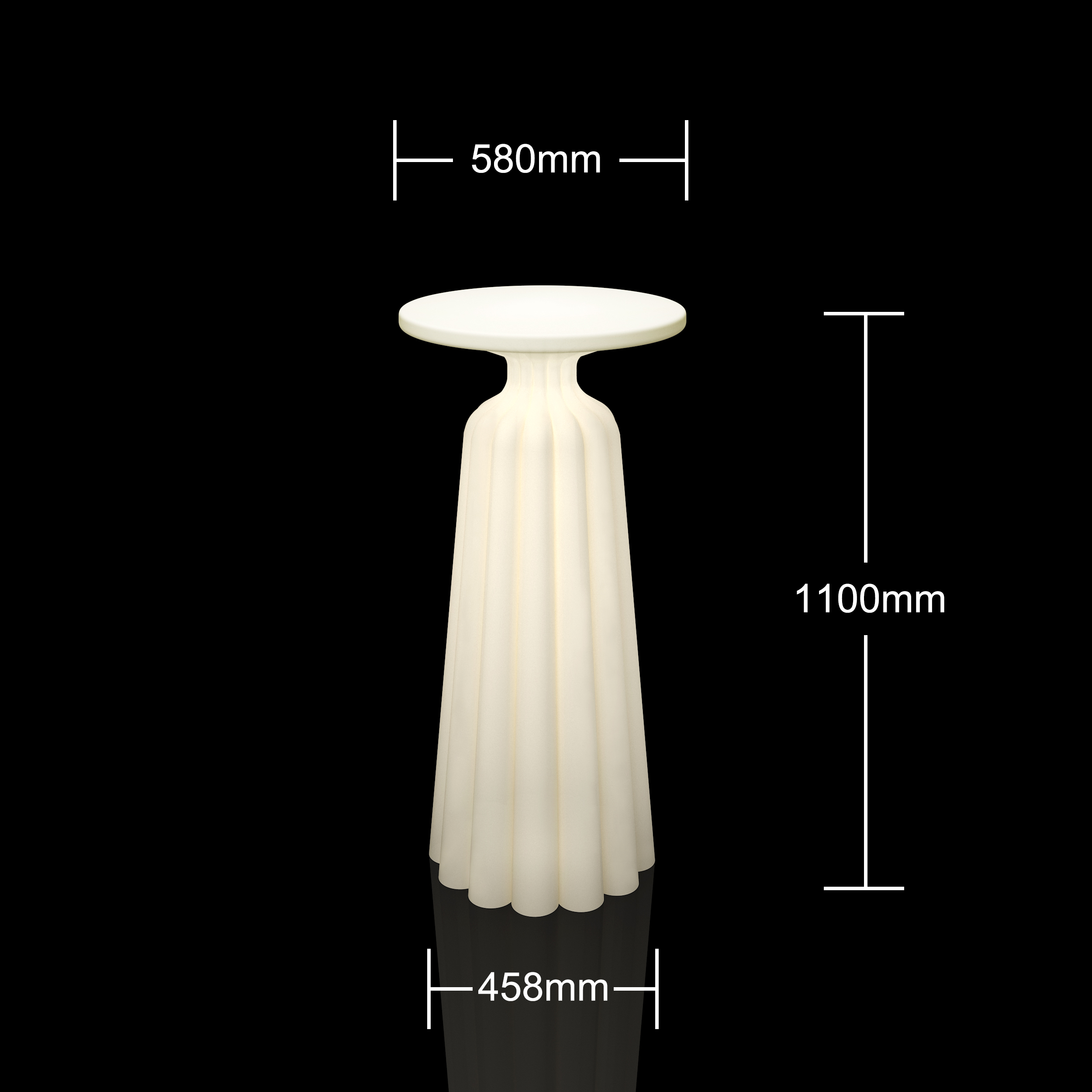 Φωτιζόμενο Cocktail Bar Table LED C131B