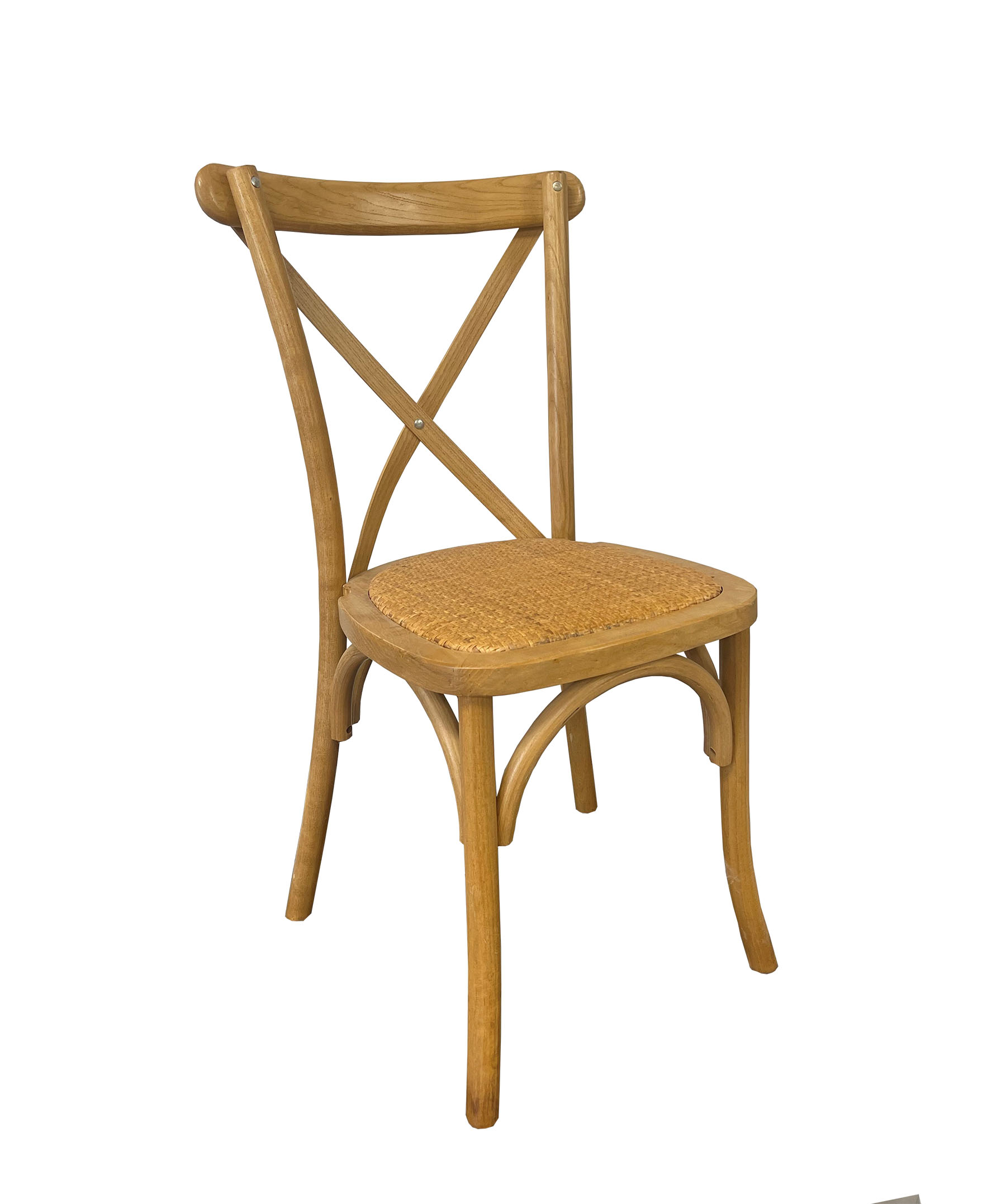 Crossback Rattan – Στοιβαζόμενη Ξύλινη Καρέκλα