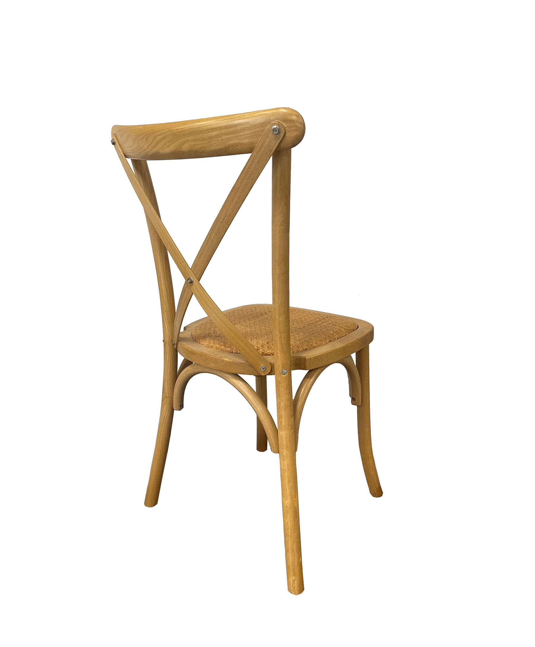 Crossback Rattan – Στοιβαζόμενη Ξύλινη Καρέκλα