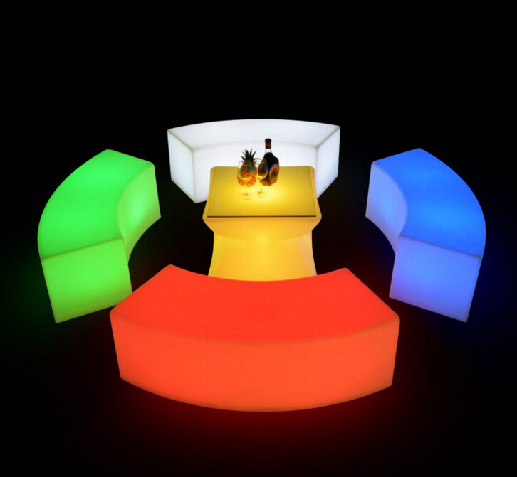 Φωτιζόμενο Curved Bench LED