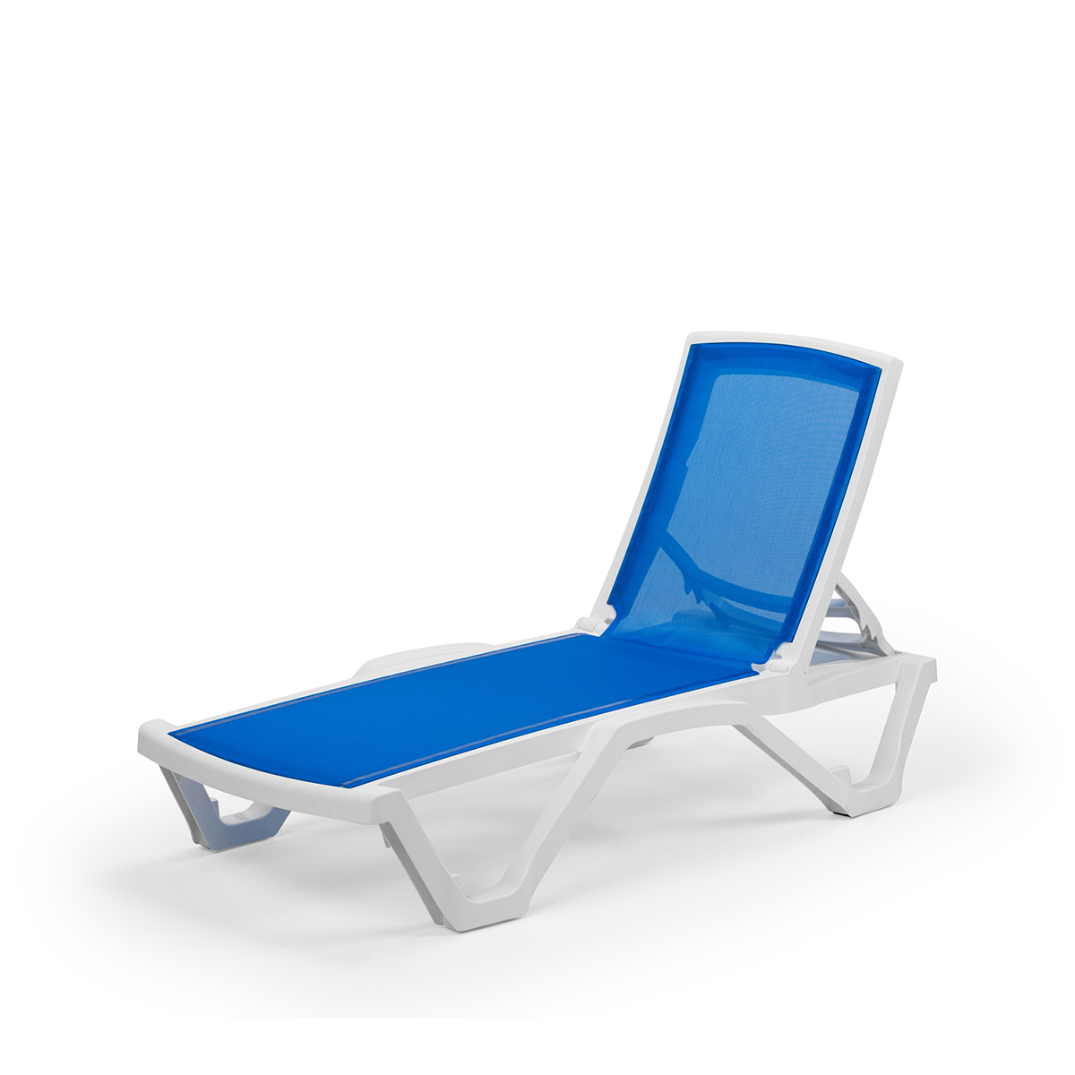 Mare ξαπλώστρα Ivory White – Blue  – Χωρίς μπράτσα