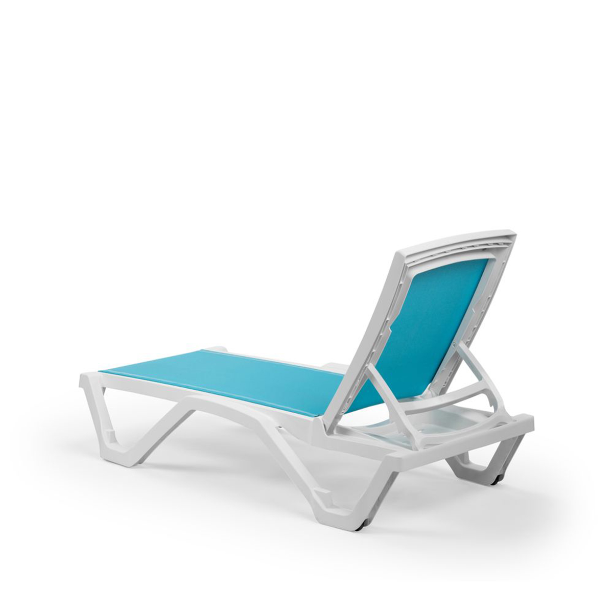 Mare ξαπλώστρα Ivory White – Turquoise – Χωρίς μπράτσα