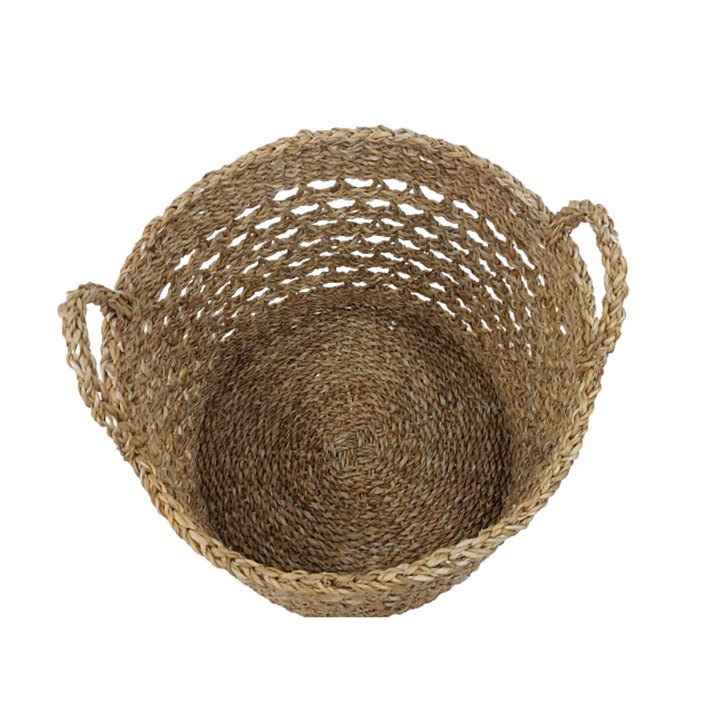 ALMAR ΚΑΛΑΘΙ ΧΕΡΟΥΛΙ SET 3ΤΜΧ 40x40x35cm SEAGRASS ΦΥΣΙΚΟ