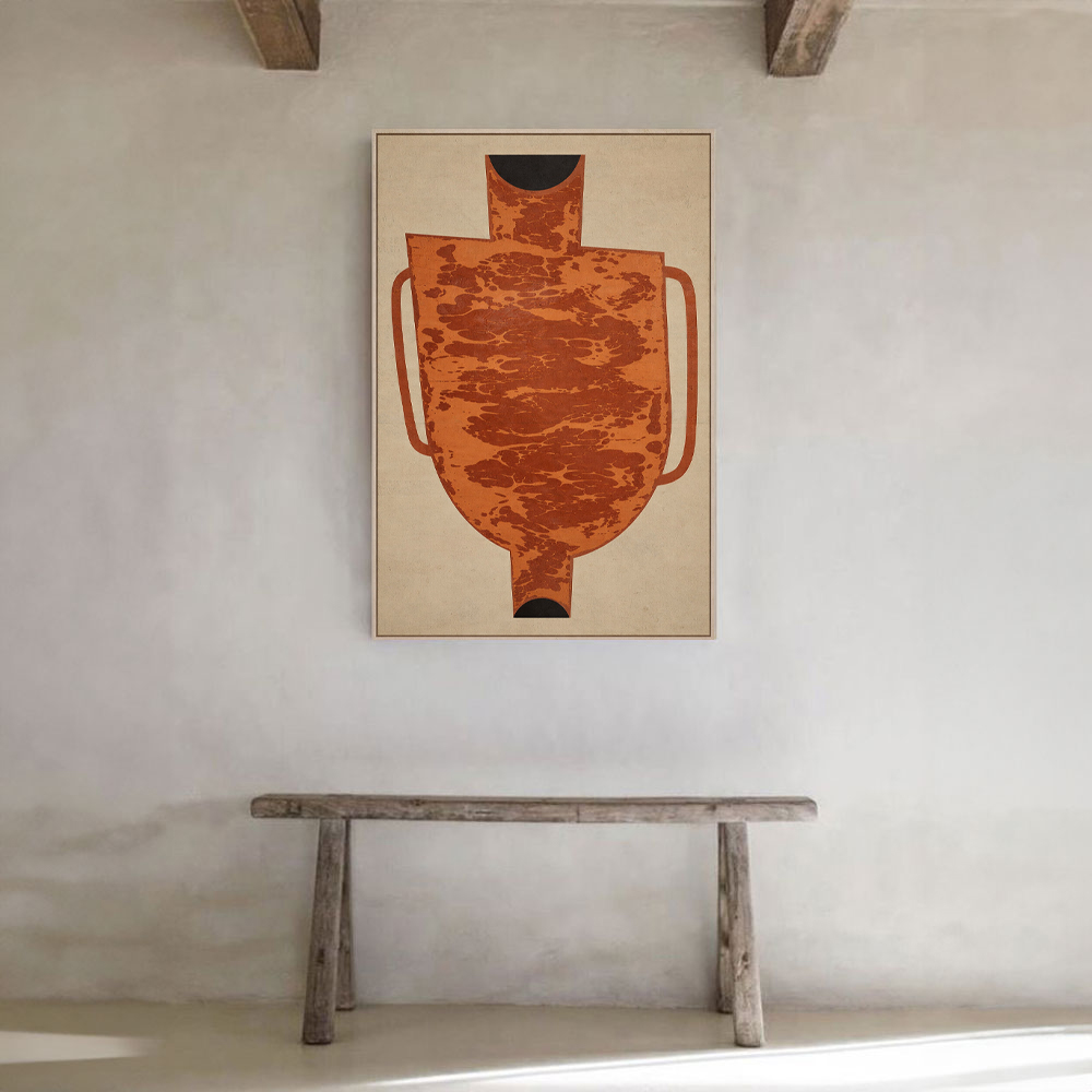 ART POTERIE ΠΙΝΑΚΑΣ ΔΙΑΚΟΣΜΗΣΗΣ 83x123x4 ΚΑΜΒΑΣ ΠΟΛΥΧΡΩΜΟ ΞΥΛΟ ΦΥΣΙΚΟ