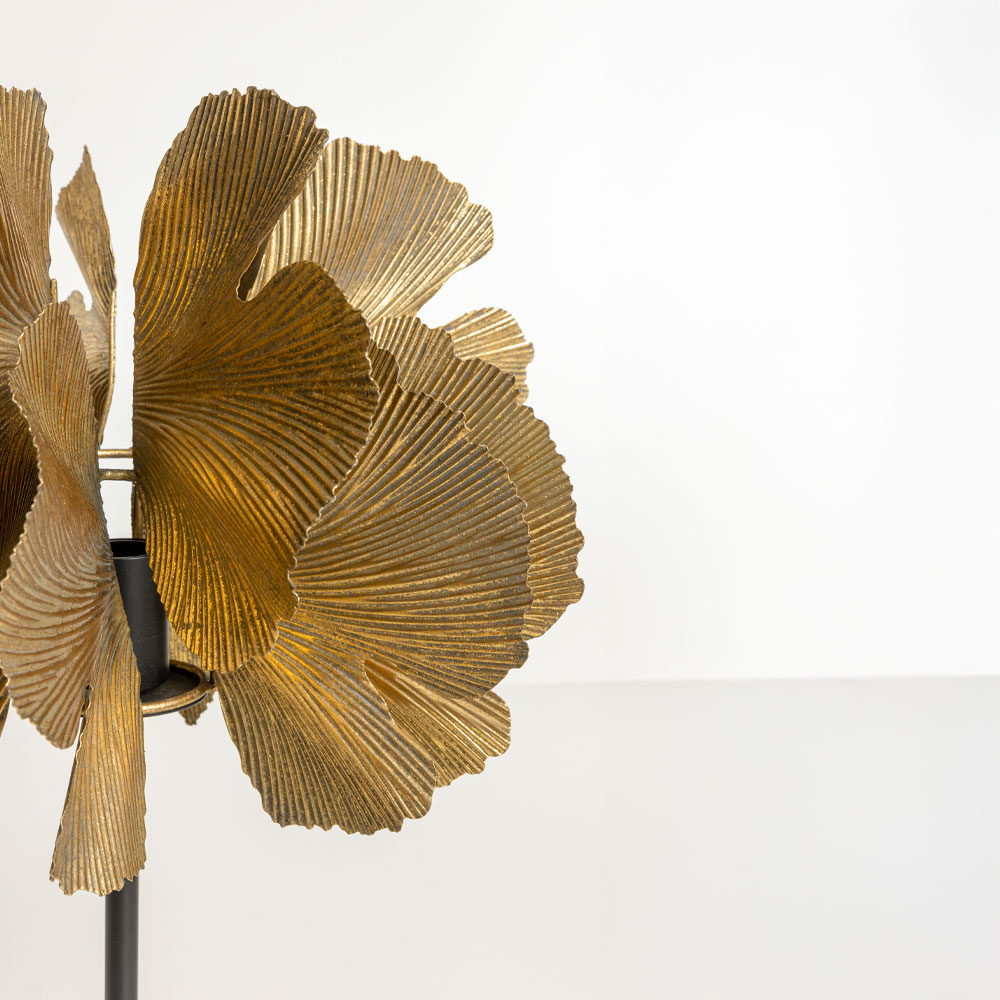 BLOSSOM ΦΩΤΙΣΤΙΚΟ ΕΠΙΤΡΑΠΕΖΙΟ 34.5×34.5×55 ΜΕΤΑΛΛΟ BROWN GOLD ΜΑΥΡΟ