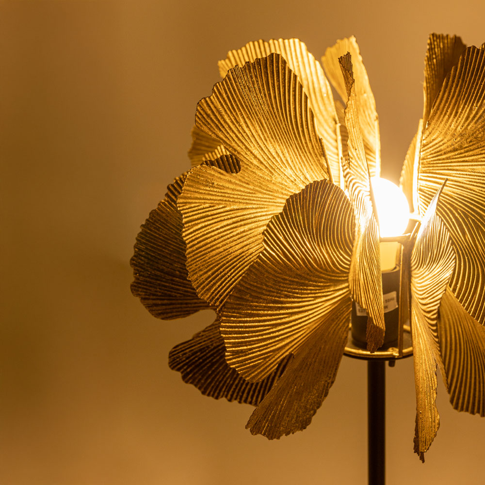 BLOSSOM ΦΩΤΙΣΤΙΚΟ ΕΠΙΤΡΑΠΕΖΙΟ 34.5×34.5×55 ΜΕΤΑΛΛΟ BROWN GOLD ΜΑΥΡΟ