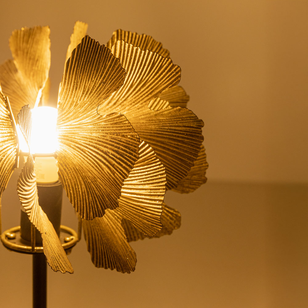 BLOSSOM ΦΩΤΙΣΤΙΚΟ ΕΠΙΤΡΑΠΕΖΙΟ 41x41x65 ΜΕΤΑΛΛΟ BROWN GOLD ΜΑΥΡΟ