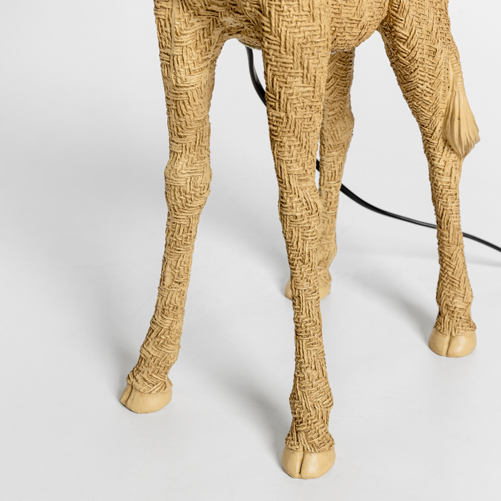 GIRAFFA ΦΩΤΙΣΤΙΚΟ ΕΠΙΤΡΑΠΕΖΙΟ 30x26x68 POLYRESIN ΦΥΣΙΚΟ ΥΦΑΣΜΑ