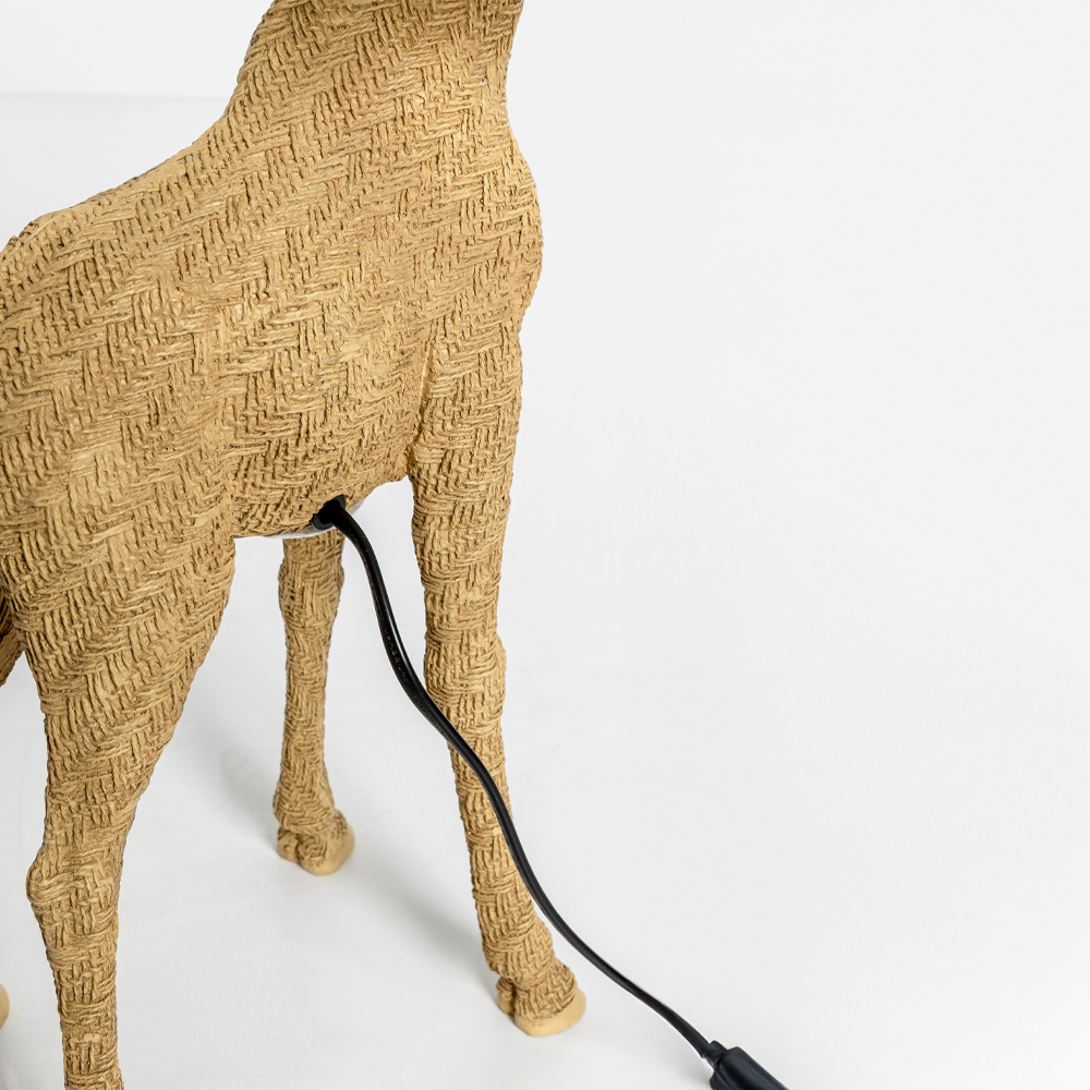 GIRAFFA ΦΩΤΙΣΤΙΚΟ ΕΠΙΤΡΑΠΕΖΙΟ 30x26x68 POLYRESIN ΦΥΣΙΚΟ ΥΦΑΣΜΑ