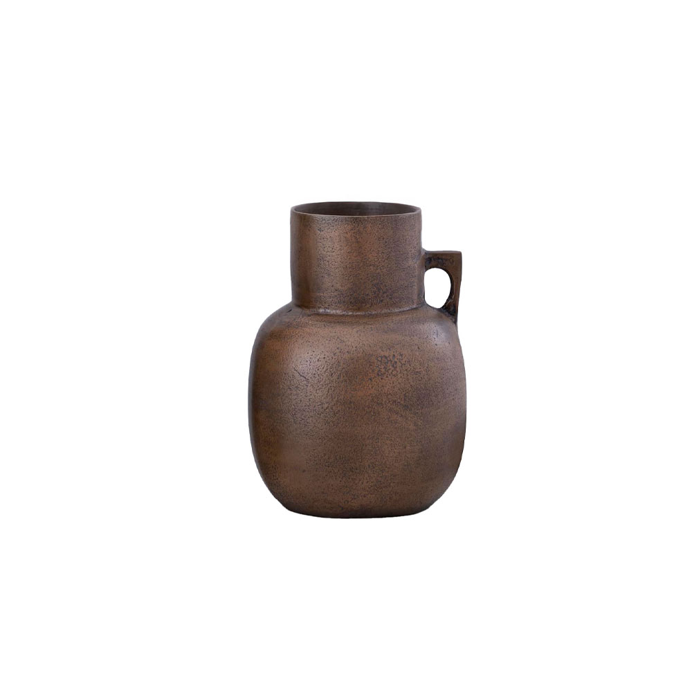 ALUGLOW ΒΑΖΟ 18x18x24cm ΑΛΟΥΜΙΝΙΟ BRONZE