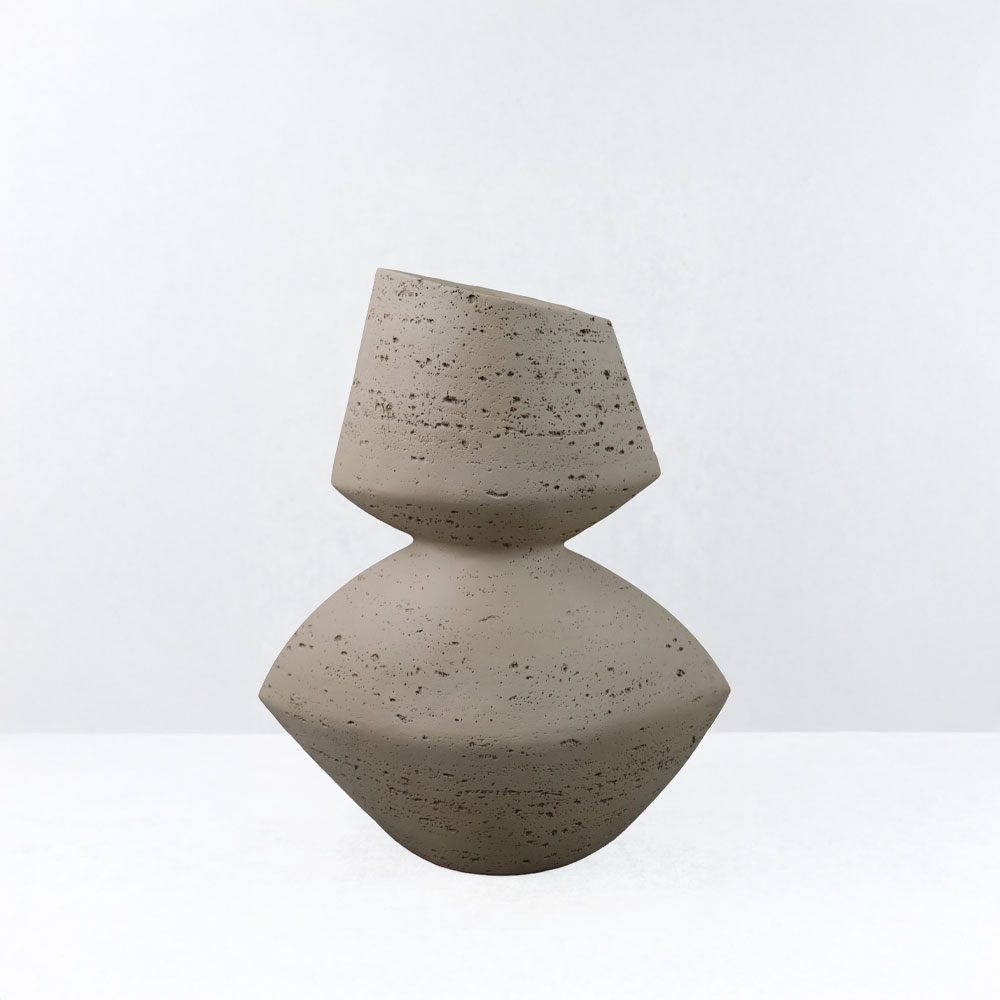 LOOMA I ΒΑΖΟ 28.5×15.5×34.5cm RESIN ΚΑΦΕ