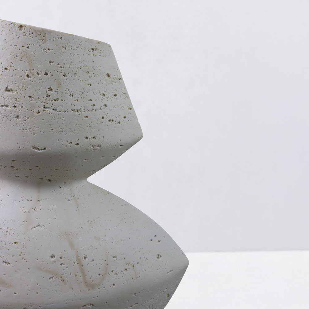 LOOMA III ΒΑΖΟ 28.5×15.5×34.5cm RESIN ΜΠΕΖ