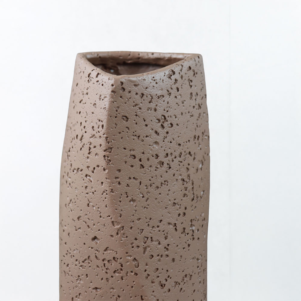 VOID I ΒΑΖΟ 16.5×14.5x39cm RESIN ΚΑΦΕ