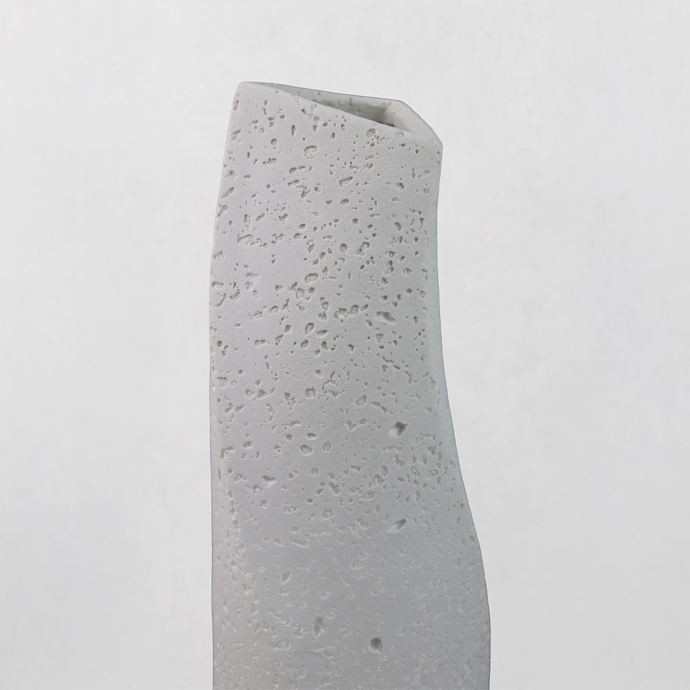 VOID III ΒΑΖΟ 16.5×14.5x39cm RESIN ΑΣΠΡΟ
