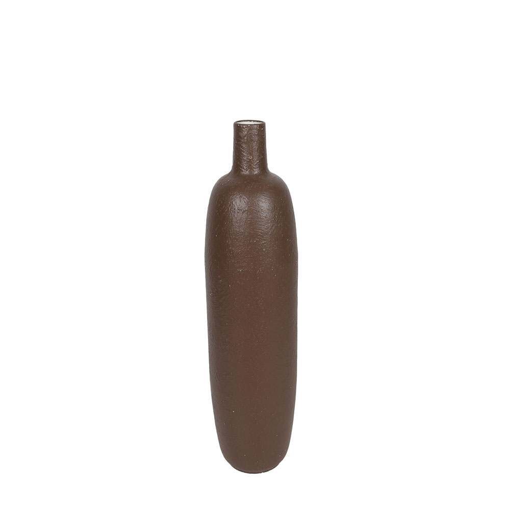 AERIS ΒΑΖΟ 20×77.5cm ΜΕΤΑΛΛΟ ΚΑΦΕ ΣΚΟΥΡΟ