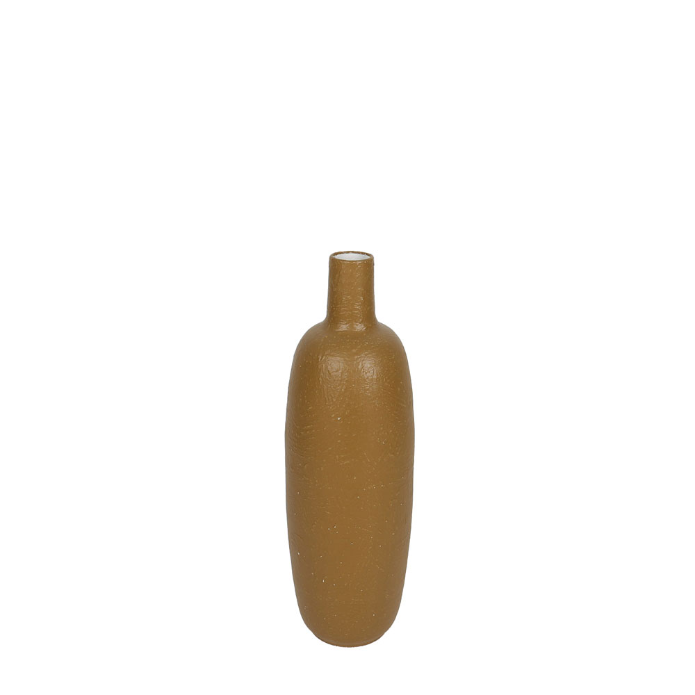 AERIS ΒΑΖΟ 20×60.5cm ΜΕΤΑΛΛΟ ΚΑΦΕ
