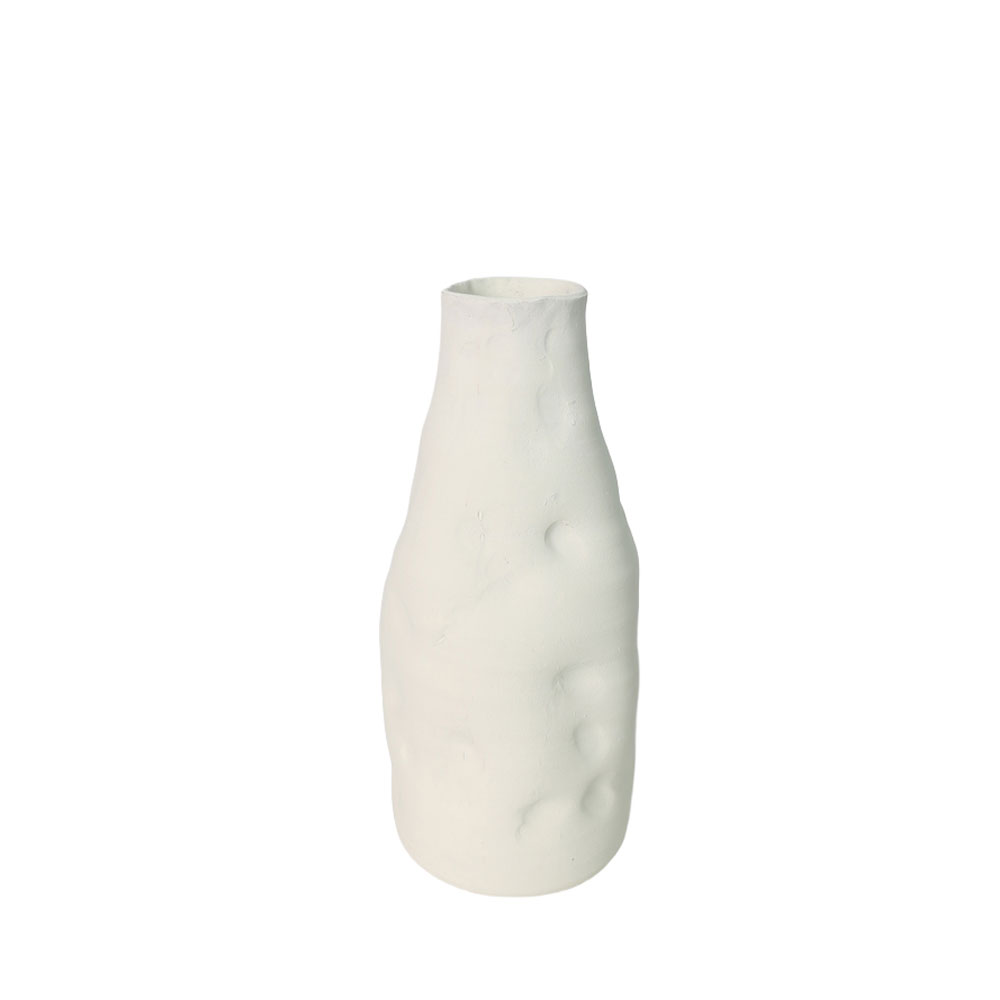 ELOURA ΒΑΖΟ 15.2×15.2×35.7cm ΚΕΡΑΜΙΚΟ ΛΕΥΚΟ
