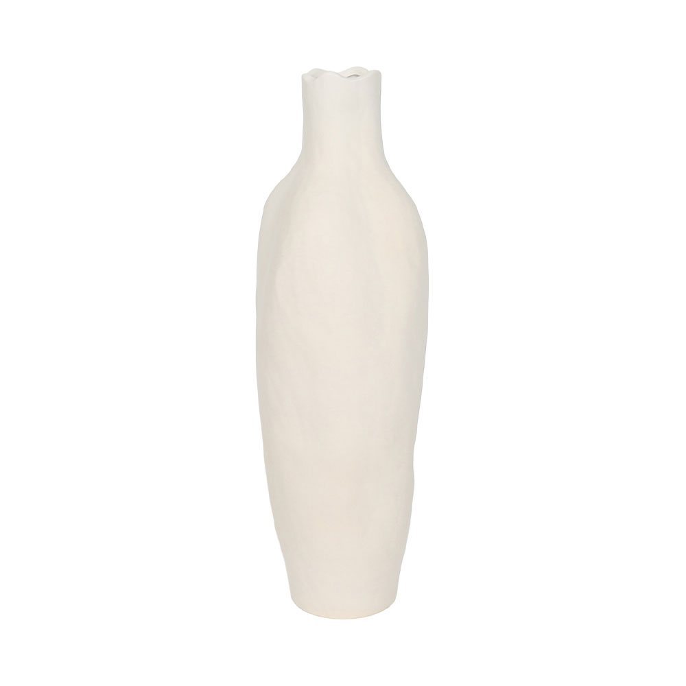 VILERA ΒΑΖΟ 16x16x50cm ΚΕΡΑΜΙΚΟ ΛΕΥΚΟ